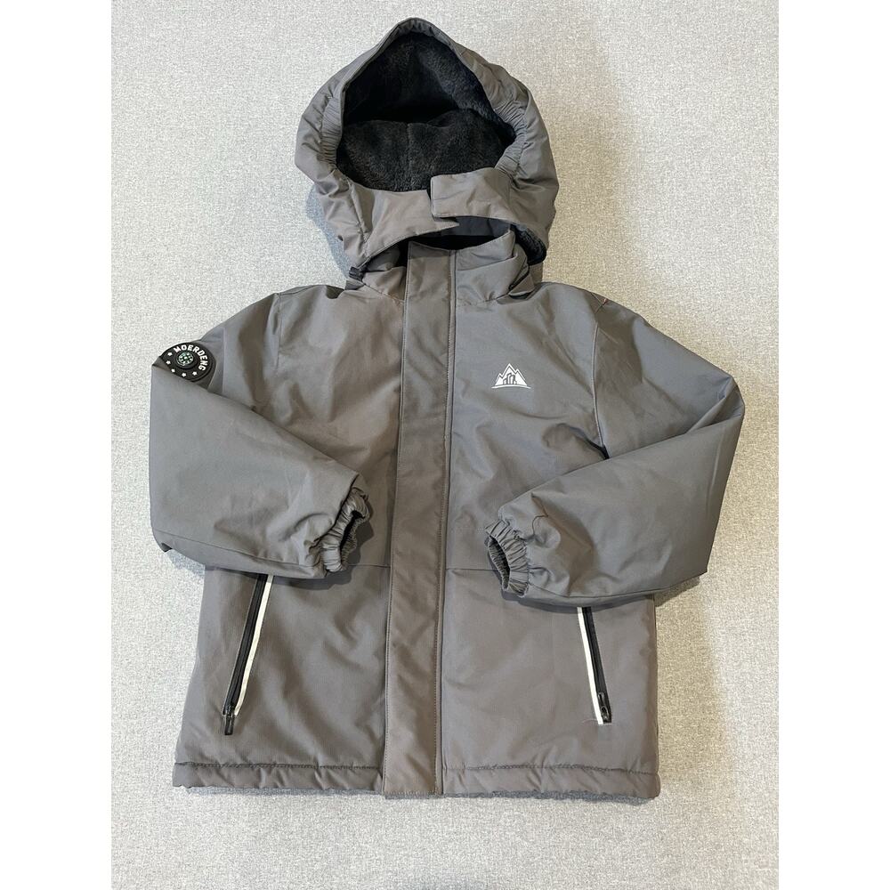 Moerdeng Kid's Ski Jacket Waterproof Winter Coat with Detachable Hood